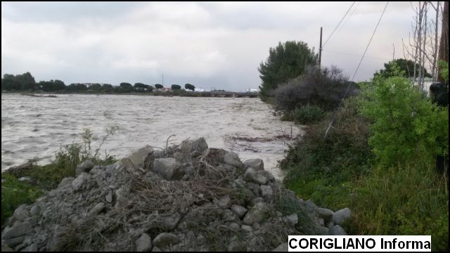 Amendolara - MALTEMPO, ESONDATO TORRENTE STRAFACE