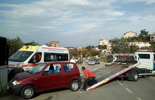 Rossano. Incidente su Via Nestore Mazzei 