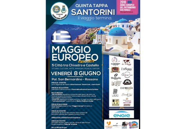 Rossano - Santorini chiude Maggio Europeo