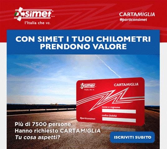 SIMET, BOOM ADESIONI PER CARTAMIGLIA 