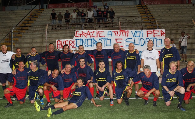 Serata rossobl con la presenza delle vecchie glorie della Rossanese calcio