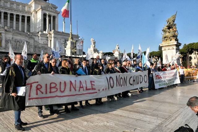 Ex tribunale di Rossano: manifestazione Roma, obiettivi raggiunti 
