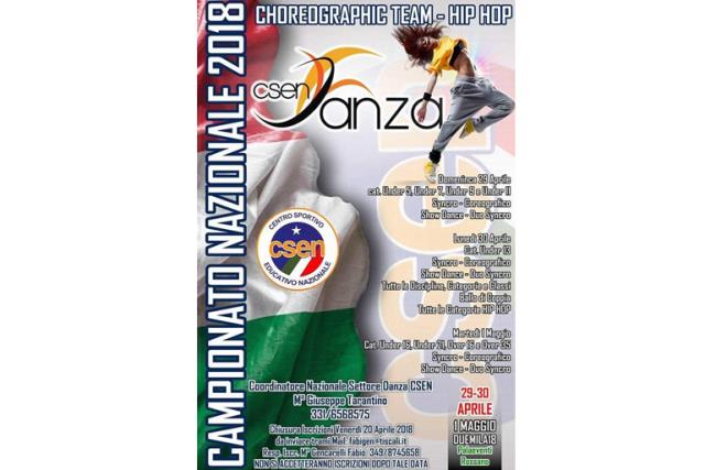 A Rossano i Campionati Nazionali di danza CSEN 2018