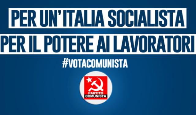 Il Partito Comunista parteciper alle elezioni: lottiamo anche in Calabria per dare il potere ai lavoratori